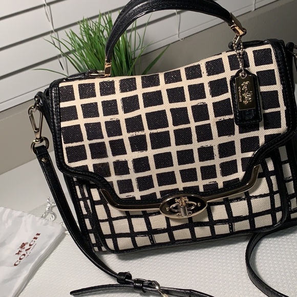Coach Madison Small Sadie Flap Satchel In Graphic Print - Picture 9 of 15